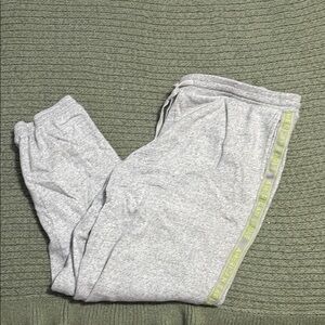 Gray American Eagle Joggers with Yellow Accents